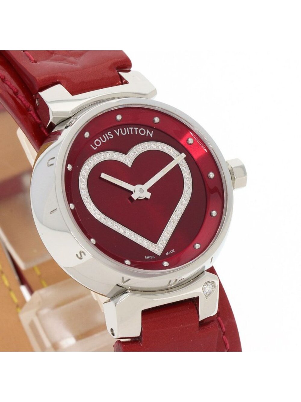 Louis Vuitton Tumble Heart Watch SS Leather - Picture 4 of 15